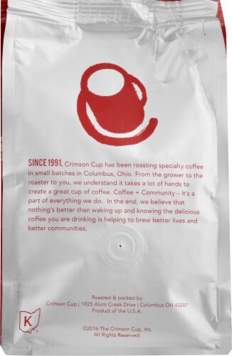 Crimson Cup® Sticky Toffee® Caramel Creme Light Roast Ground Coffee Perspective: back