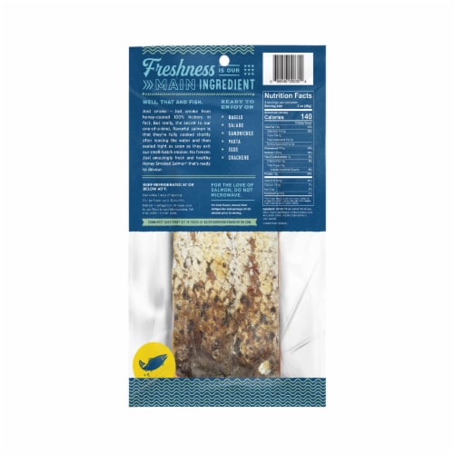 Honey Smoked Fish Co.® Cracked Pepper Honey Smoked Salmon Perspective: back