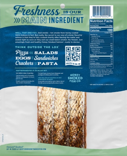 Honey Smoked Fish Co. Cracked Pepper Salmon Perspective: back