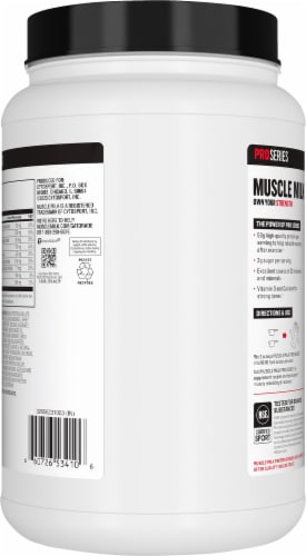 Muscle Milk® Intense Vanilla Protein Powder Perspective: back