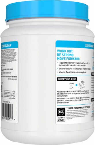 Muscle Milk™ Vanilla Creme Low-Fat Protein Powder Perspective: back