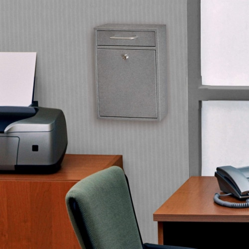 Epoch Design Locking Security Drop Box - Granite Perspective: back