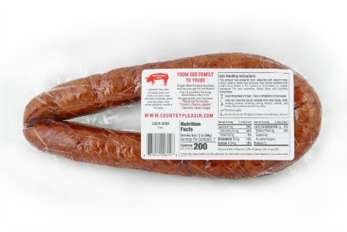Country Pleasin'™ Green Onion Slow Smoked Pork Sausage Perspective: back
