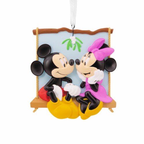Hallmark Disney Mickey Mouse and Minnie Mouse Christmas Ornament Perspective: back