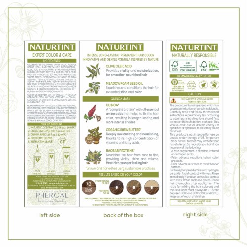Naturtint 7G Golden Blonde Hair Colorant Perspective: back