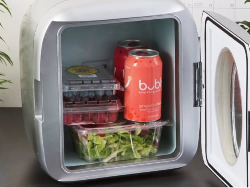 Uber Appliance Personal/Portable Mini Fridge 12 can Cooler/Warmer|indoor/outdoor|Home/office Perspective: back