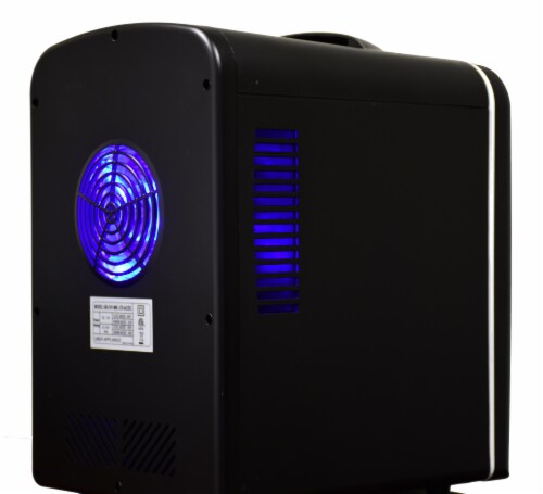 Uber Appliance Mini Fridge 6-can portable refrigerator|cooler/warmer|Bedroom/dorm/RV Perspective: back