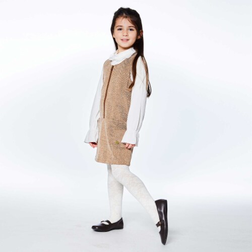 Herringbone Jumper With Pocket Brown Perspective: back