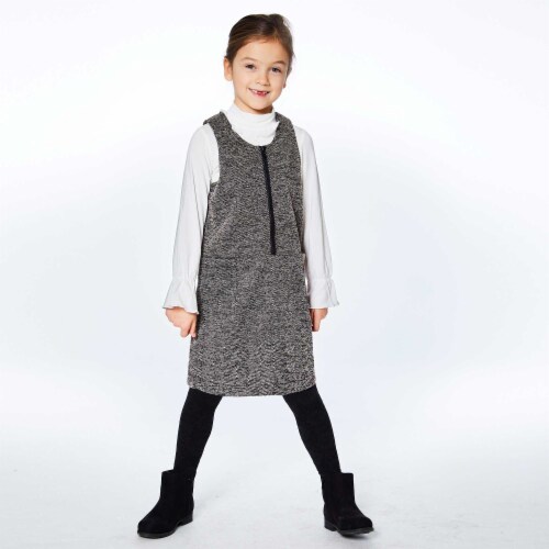 Herringbone Jumper With Pocket Black Perspective: back