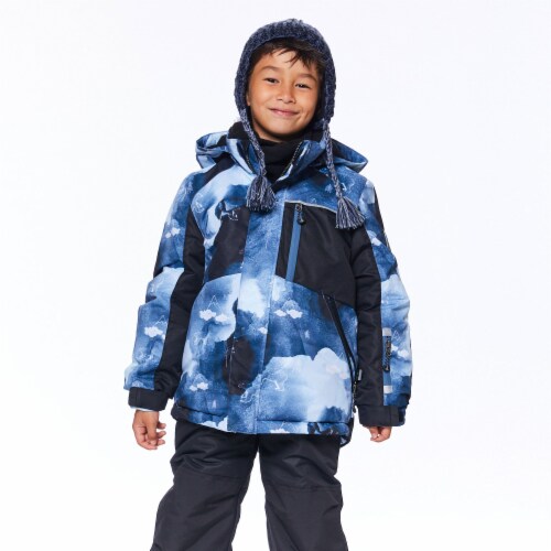 Two Piece Snowsuit Camo And Polar Bear Print Perspective: back