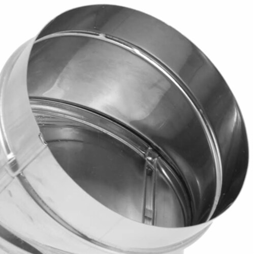 DuraVent DuraBlack 6 Stainless Steel Single Wall 45 Degree Elbow Stove
