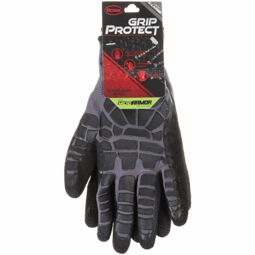 Boss® Grip Protect Men's Coated Glove with Micro Armor Perspective: back