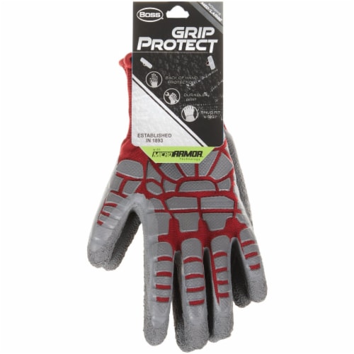 Boss® Grip Protect Men's Coated Glove With Micro Armor Perspective: back