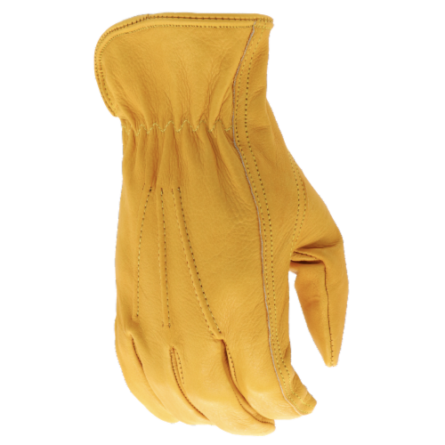 Boss Leather Grain Cowhide Work Gloves Perspective: back