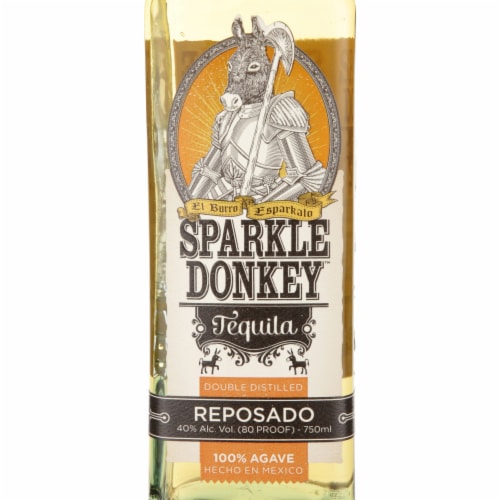 Sparkle Donkey Tequila Reposado Perspective: back