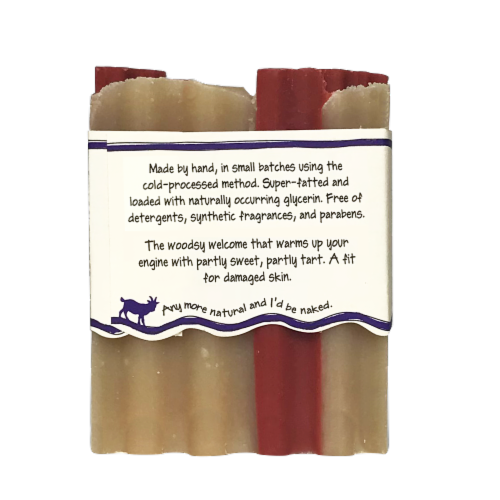 Zum Sandalwood-Citrus Goat's Milk Bar Soap Perspective: back