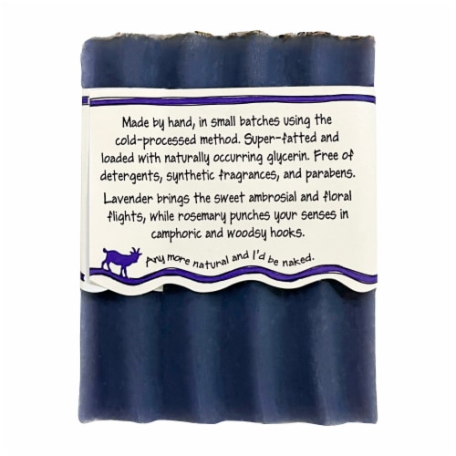 Zum Bar® Lavender-Rosemary Goat's Milk Soap Perspective: back