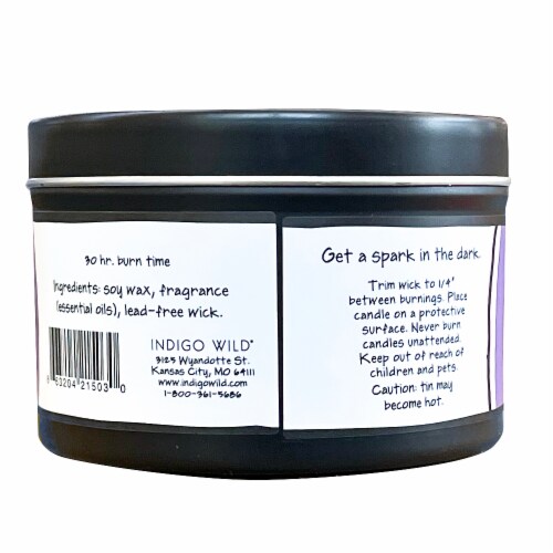 Zum Glow® Lavender Soy Candle Perspective: back