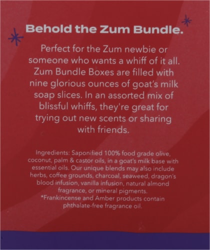 Zum® Holiday Bundle Goat's Milk Soap Bars Perspective: back