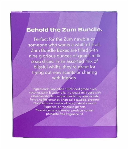 Zum Bar® Goat Milk Soap Bundle Box Perspective: back