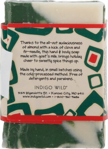 Zum Yule™ Spiced Almond Goat's Milk Mini Bar Soap Perspective: back