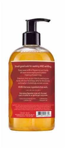 Zum® Liquid Hand Soap Peppermin-Vanilla Made with Essential Oils & Natural Ingredients Perspective: back