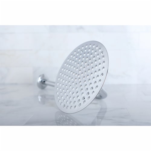 K136A1CK Victorian 8 in. Brass Showerhead with 12 in. Shower Arm, Polished Chrome Perspective: back
