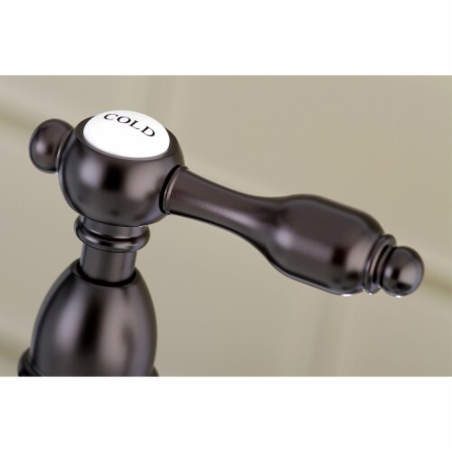 Kingston Brass KS1175TAL Tudor Bridge Kitchen Faucet, Oil Rubbed Bronze Perspective: back