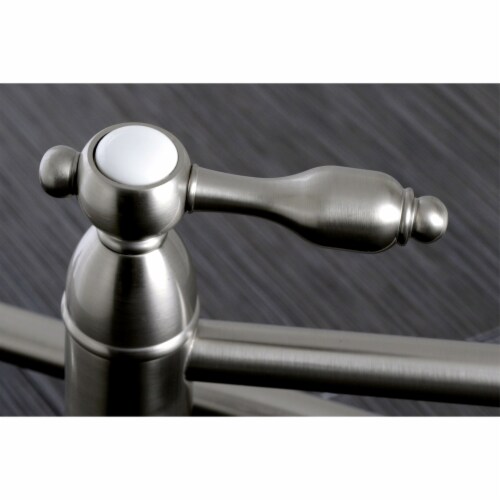 Kingston Brass KS3108TAL Tudor Wall Mount Pot Filler Kitchen Faucet, Brushed Nickel Perspective: back