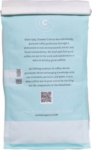 Counter Culture Fast Forward™ Organic Medium-Dark Roast Whole Bean Coffee Perspective: back