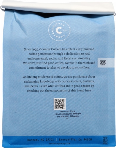 Counter Culture Forty-Six Whole Bean Coffee Perspective: back