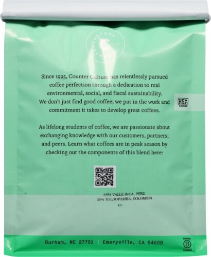 Counter Culture Big Trouble Whole Bean Coffee Perspective: back