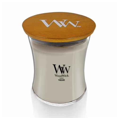 WoodWick Medium Hourglass Candle, Fireside Scent, Premium Soy Blend Wax, 9.7oz Perspective: back
