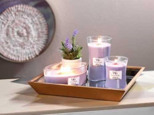 WoodWick® Jar Candle Lavender Spa Perspective: back