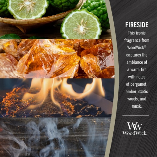 WoodWick® Fireside Scented Candle - Gray Perspective: back