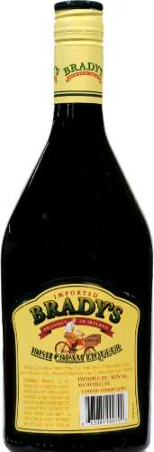 Brady's Irish Cream Liqueur Perspective: back