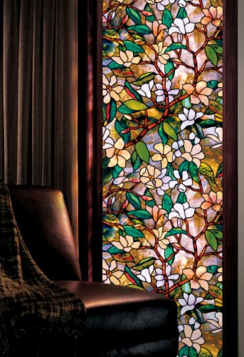Artscape® Magnolia Window Film - Multi-Color Perspective: back