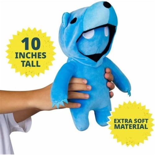 Gang Beasts Green Dragon Blue Bear Plush 10  Doll Video Gaming Character Bundle Set PMI Perspective: back