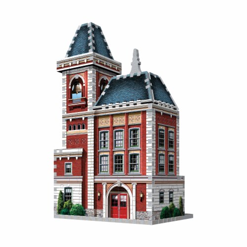 Wrebbit Urbania Collection Fire Station 3D Puzzle Perspective: back