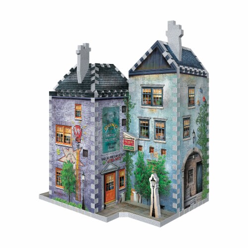 Wrebbit Diagon Alley Collection Weasleys Wizard Wheezes & Daily Prophet 3D Puzzle Perspective: back