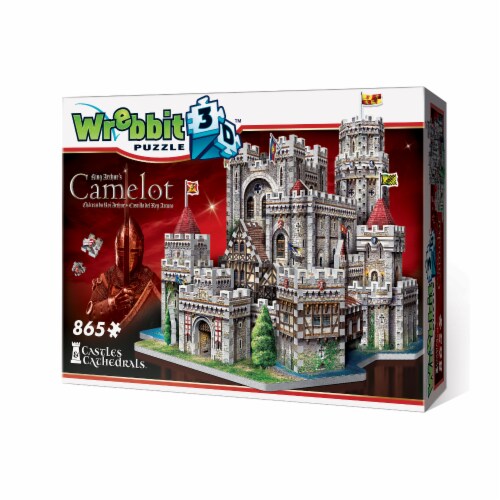 Wrebbit King Arthur Camelot 3D Puzzle Perspective: back