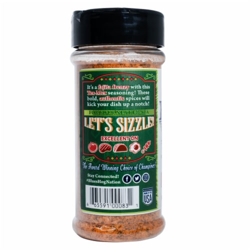 Blues Hog® Dry Rub Ritas & Fajitas All-Purpose Seasoning All-Natural Perspective: back