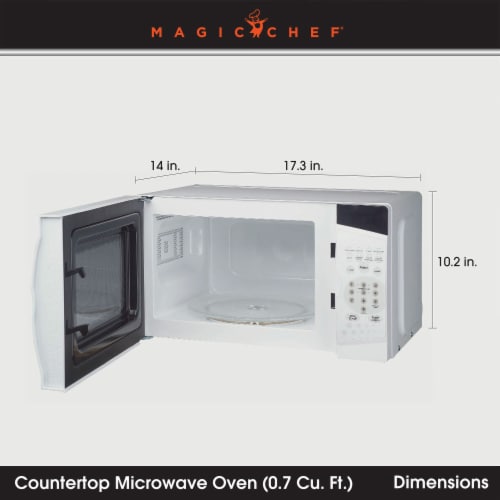 COMMERCIAL CHEF 0.9 Cu. ft. Countertop Microwave Oven with Touch Controls,  Black 