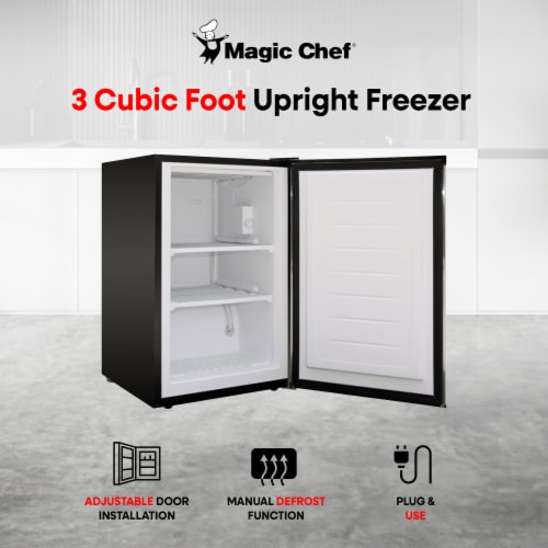 Magic Chef MCUF3S2 3 Cubic Foot Deep Small Mini Upright Freezer, Stainless  Steel, 1 Piece - Dillons Food Stores