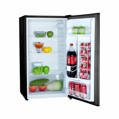 Magic Chef MCAR320BE 3.2 Cu Ft Compact Mini Full Range All Refrigerator, Black Perspective: back