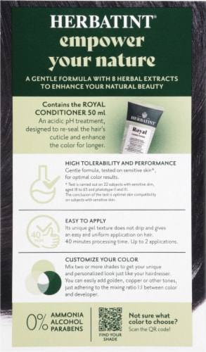 Herbatint 1N Black Permanent Haircolor Gel Perspective: back