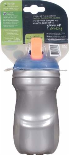 Tommee Tippee Insulated Toddler Straw Sippy Cup (9oz, 12+ Months, 1 Count)  | Pink