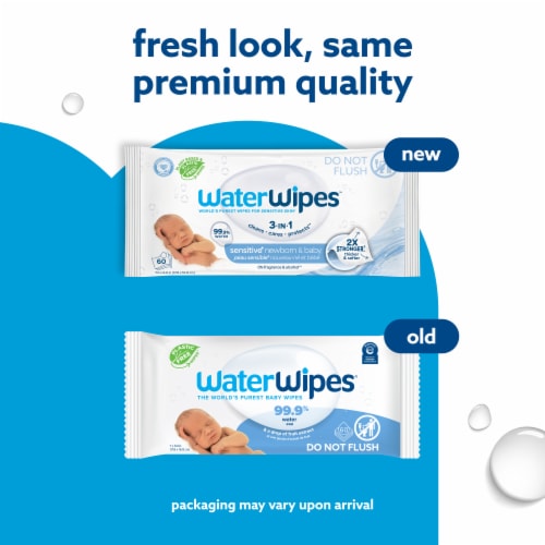 WaterWipes Sensitive Baby Wipes 60 ct Harris Teeter