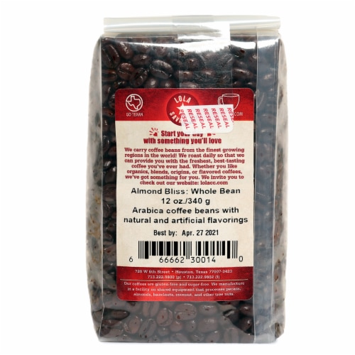 Lola Savannah® Almond Bliss Whole Bean Coffee Perspective: back