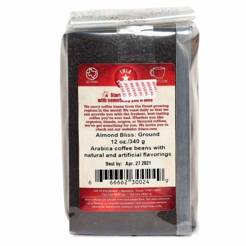 Lola Savannah® Almond Bliss Ground Coffee Perspective: back